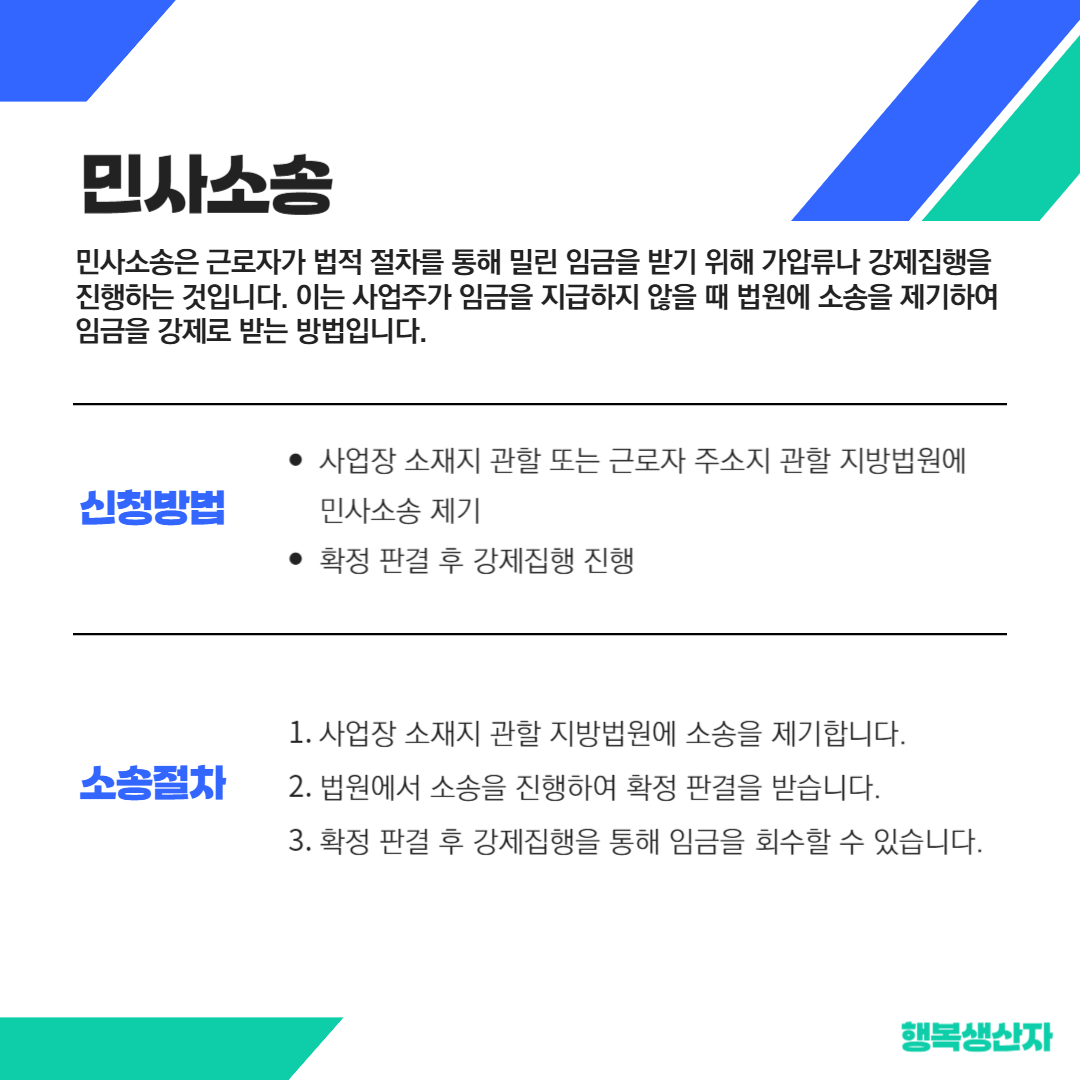 임금체불 피해자를 위한 무료 법률 지원: 대한법률구조공단의 도움 받는 방법