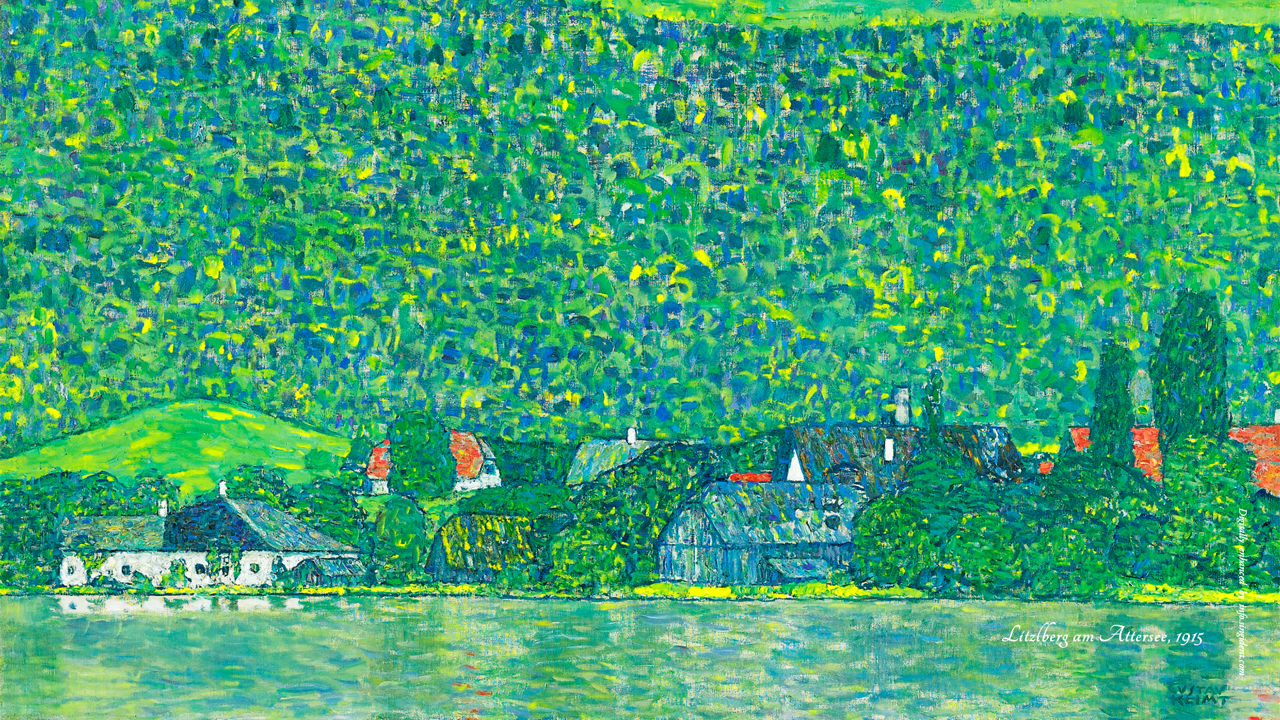 12 아터제의 리츠베르크 C - Gustav Klimt 클림트배경화면