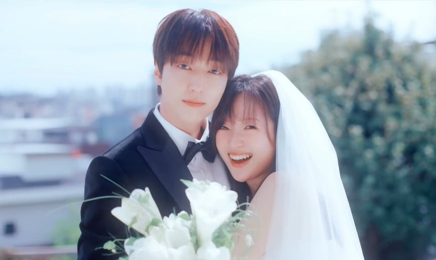 이유진 차경은 야외 웨딩 스냅 사진