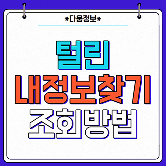 털린 내정보 찾기 서비스