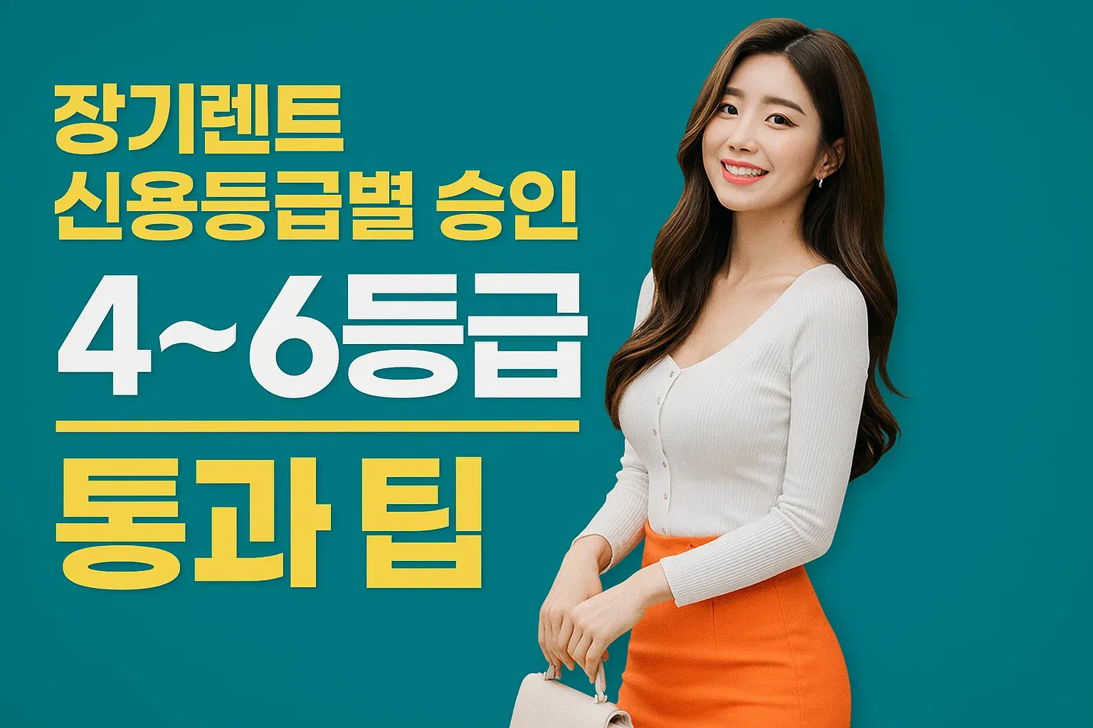 장기렌트 신용등급별 승인 전략 4~6등급 통과 팁_썸네일
