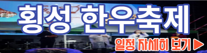 횡성 한우축제 일정