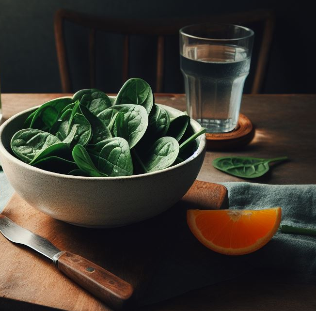 시금치와 오렌지