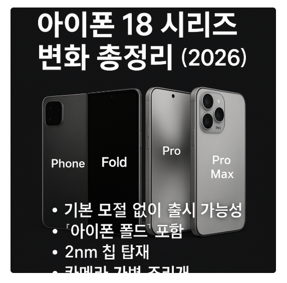 아이폰18 변화 정리