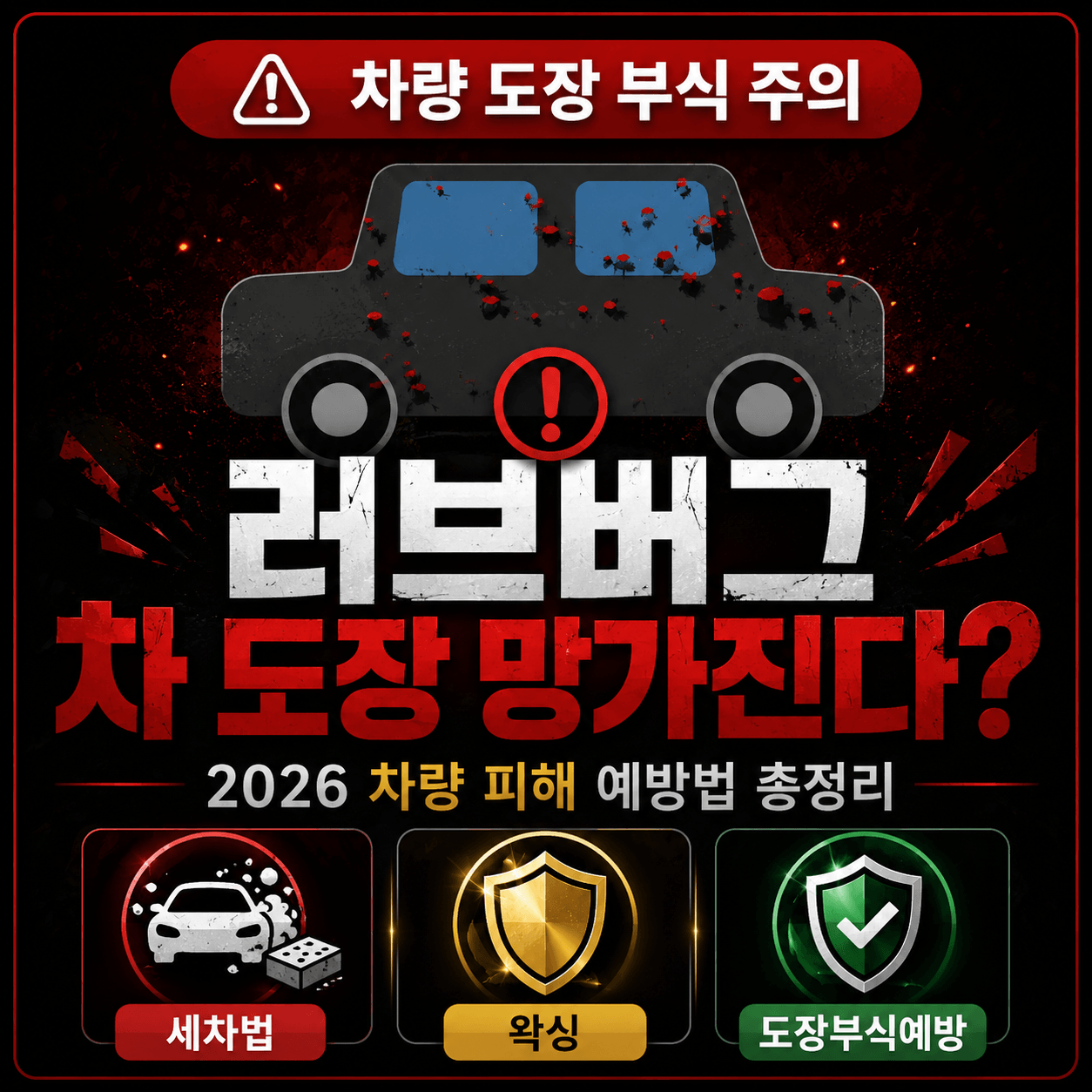 러브버그 차 도장 망가진다? - 2026 차량 피해 예방법 총 정리
