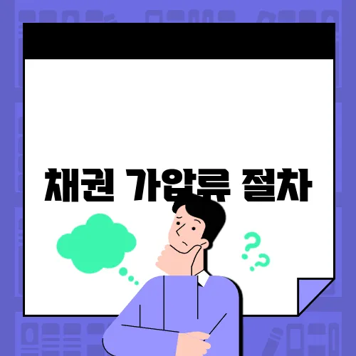 채권 가압류 절차