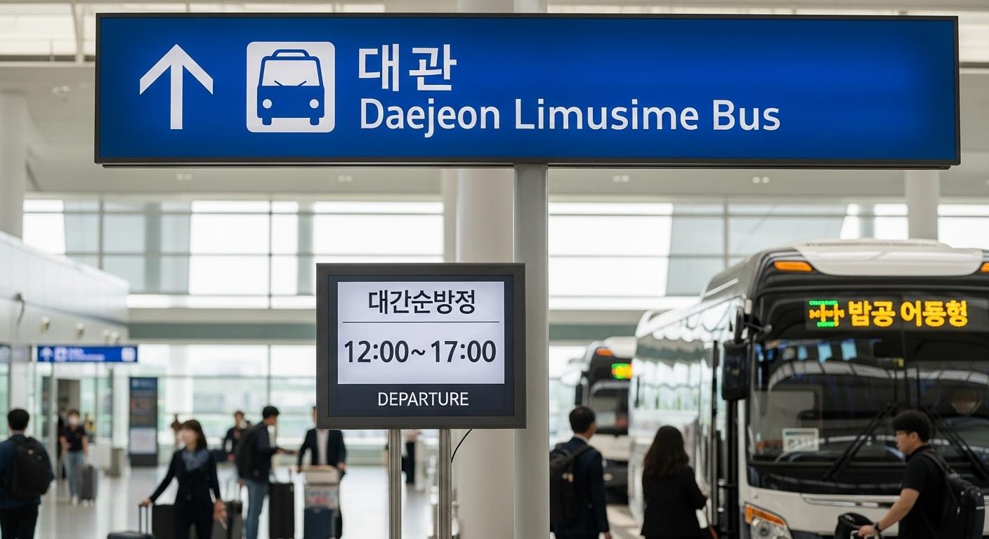 인천공항 대전 리무진 시간표