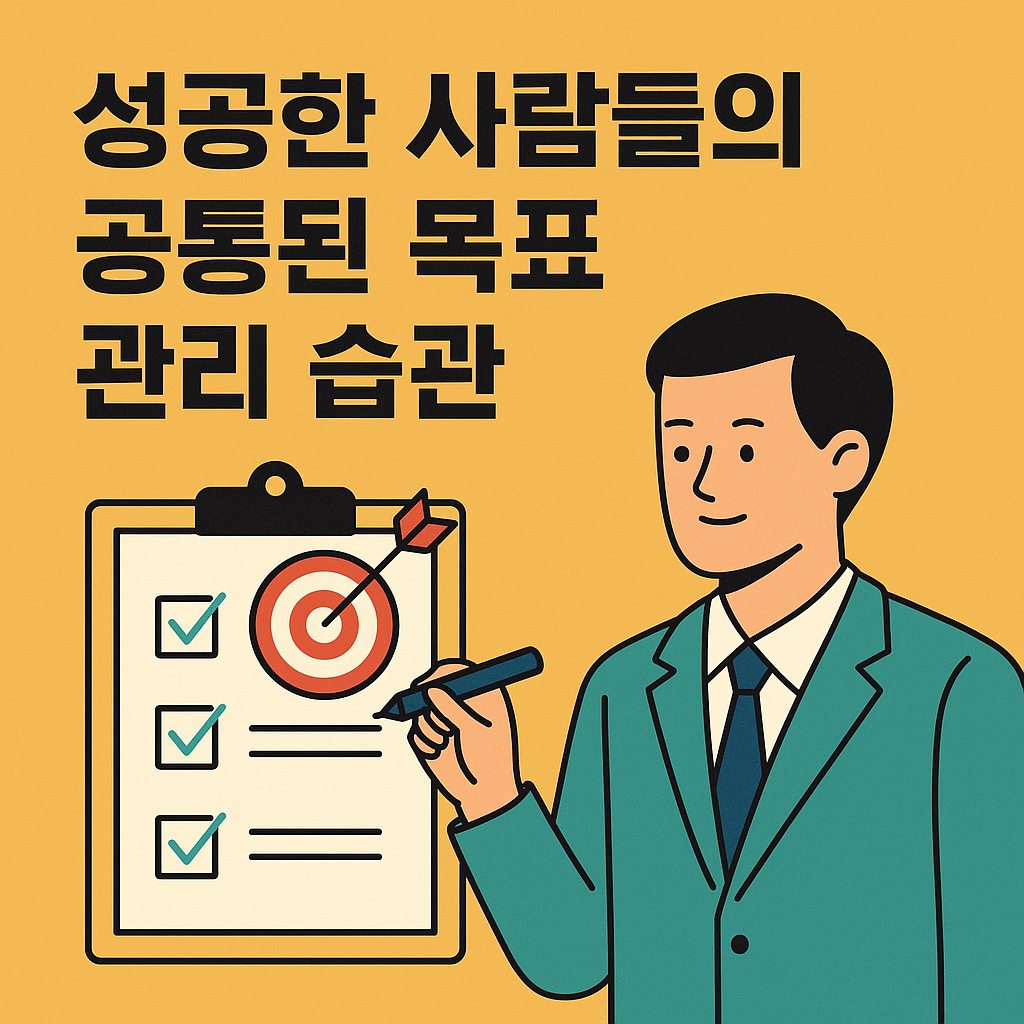 성공한 사람들의 공통된 목표 관리 습관