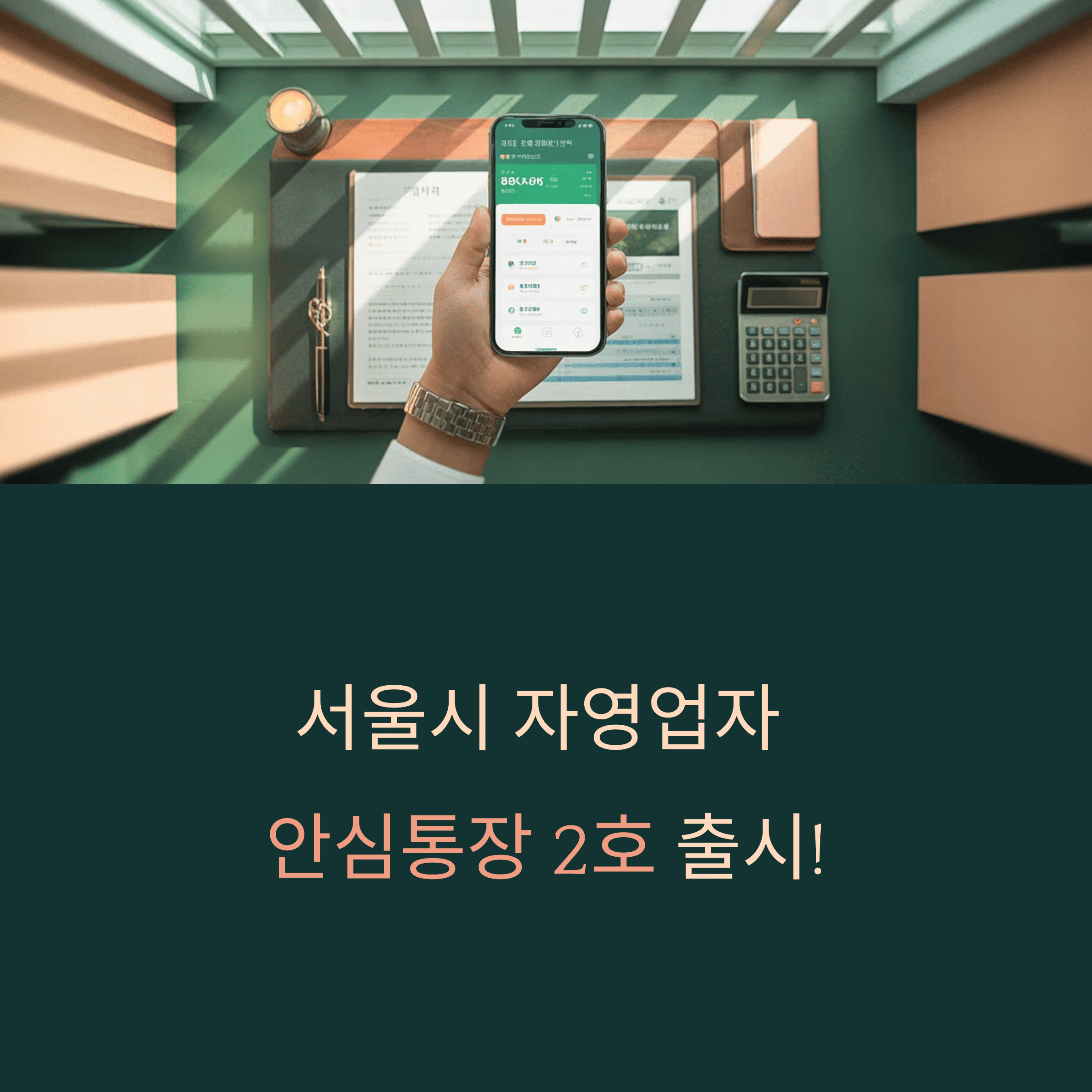 서울시 자영업자 안심 통장 2호 출시!