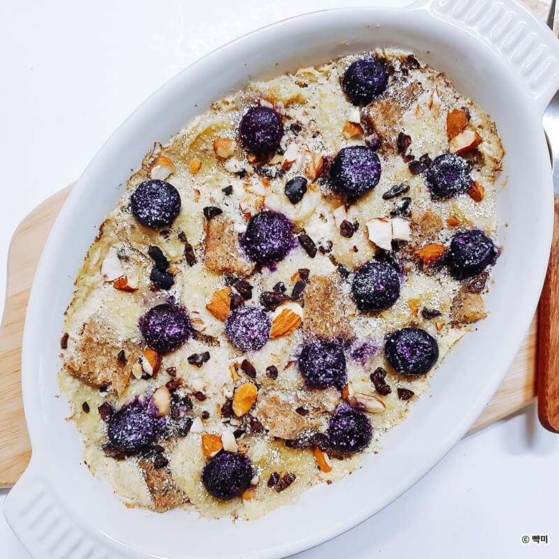 바나나-요리-브레드-푸딩-만들기-다이어트-레시피