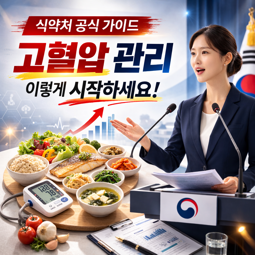 고혈압 관리, 식약처 가이드 따라하기