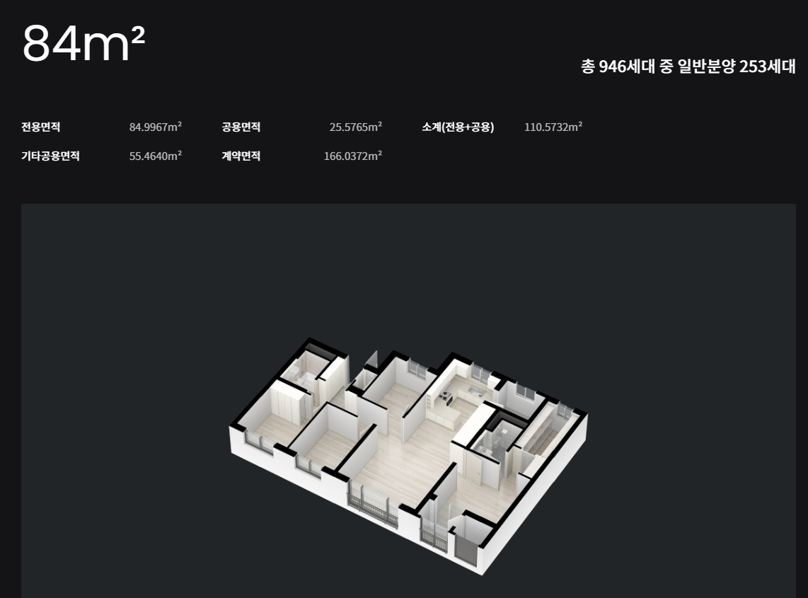 청주 가경 아이파크 6단지 84 평면도