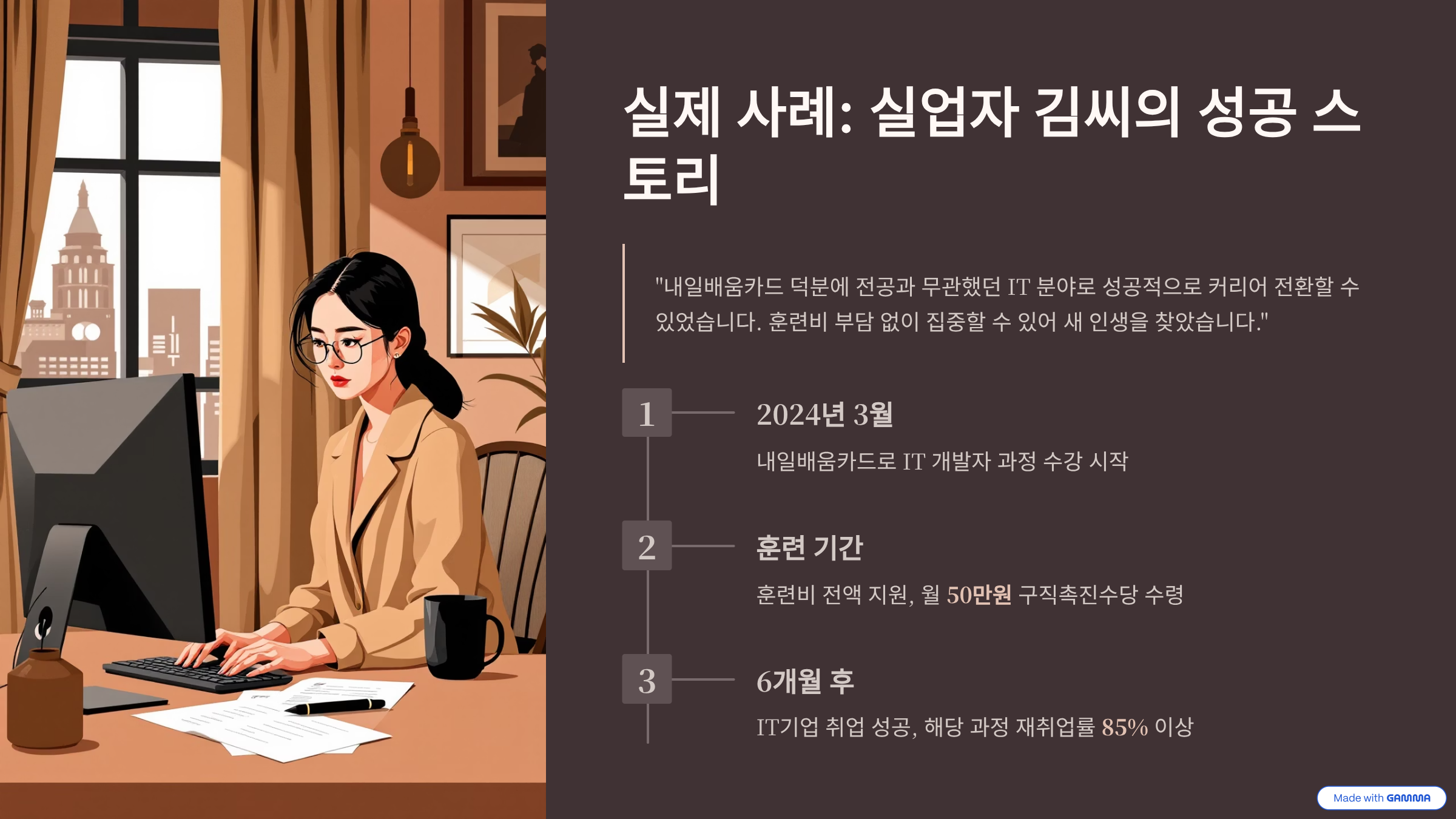 내일배움카드의 실제 사례