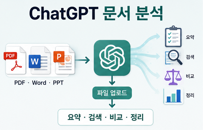 ChatGPT 파일 업로드 사용법|PDF·Word·PPT 문서 분석하는 방법