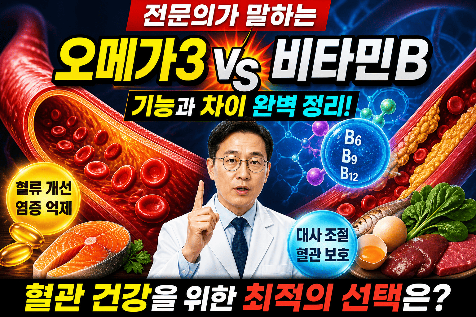 전문의가 말하는 (오메가3, 비타민B, 기능)