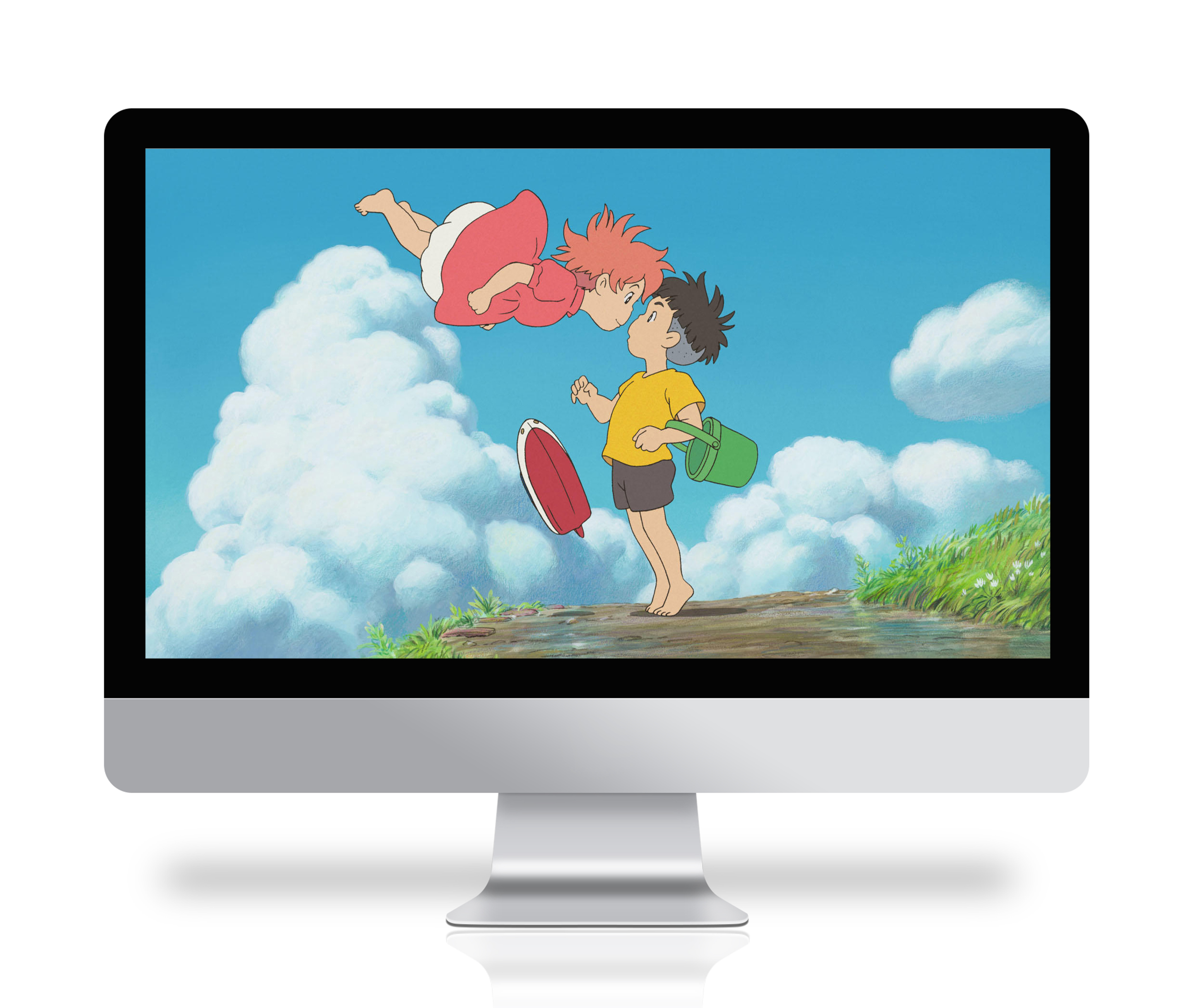 벼랑위의 포뇨 배경화면, 지브리 컴퓨터 아이패드 아이폰 고화질