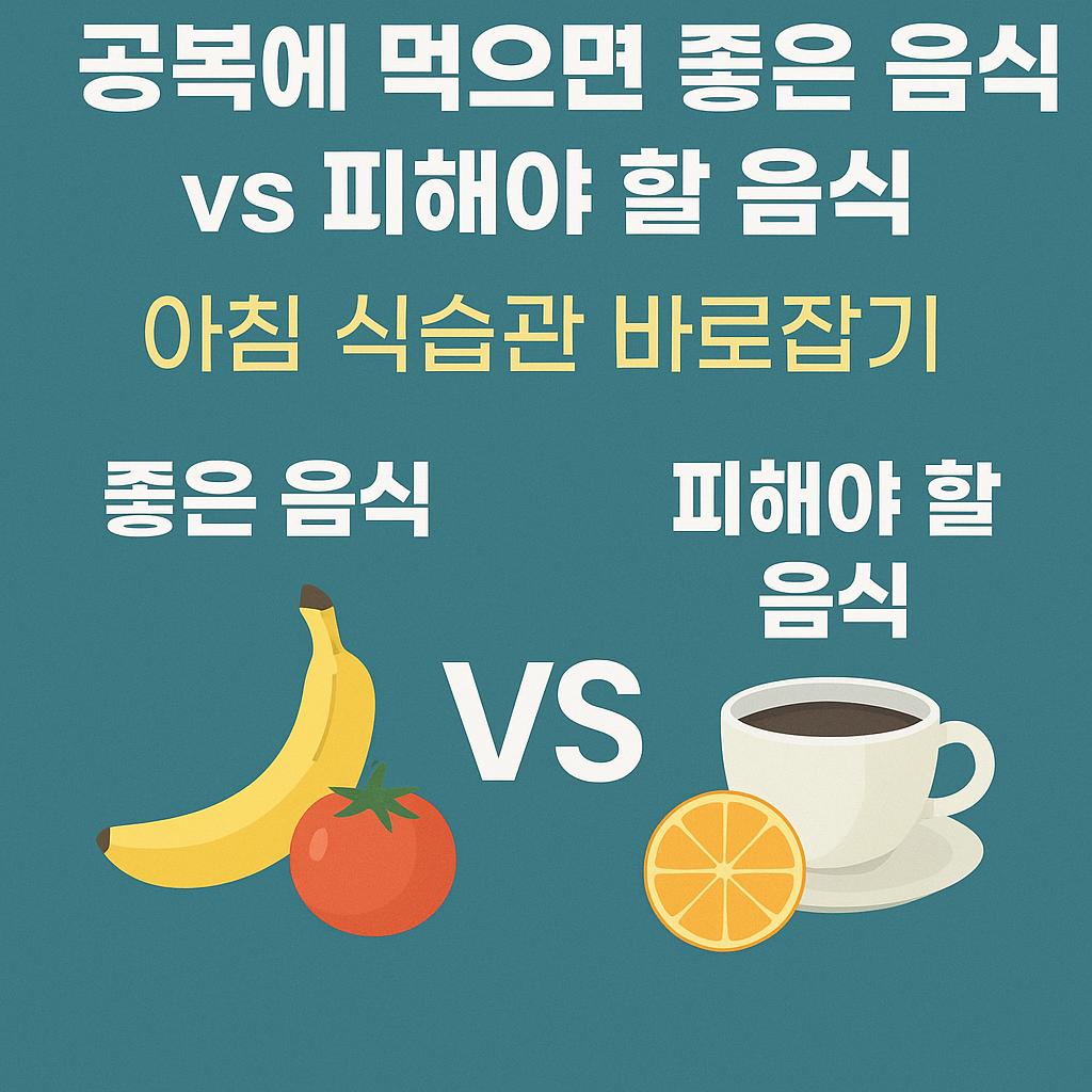 공복에 먹으면 좋은 음식, 피해야 할 음식 썸네일
