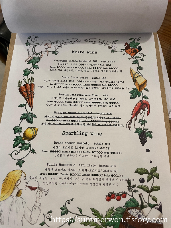 메뉴판