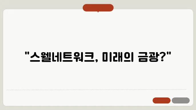 스웰네트워크(SWELL)코인 호재와 소쇀 및 전망