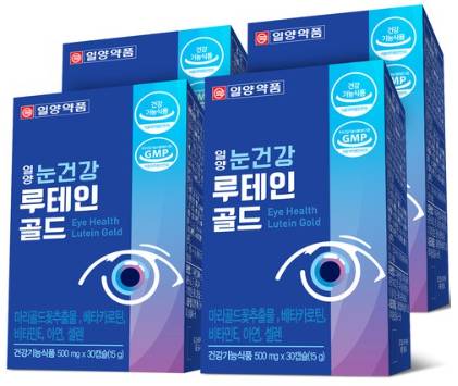 일양약품 눈건강 루테인 골드 15g&#44; 30정&#44; 4개