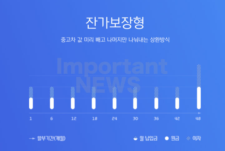 잔가보장형 방식 사진