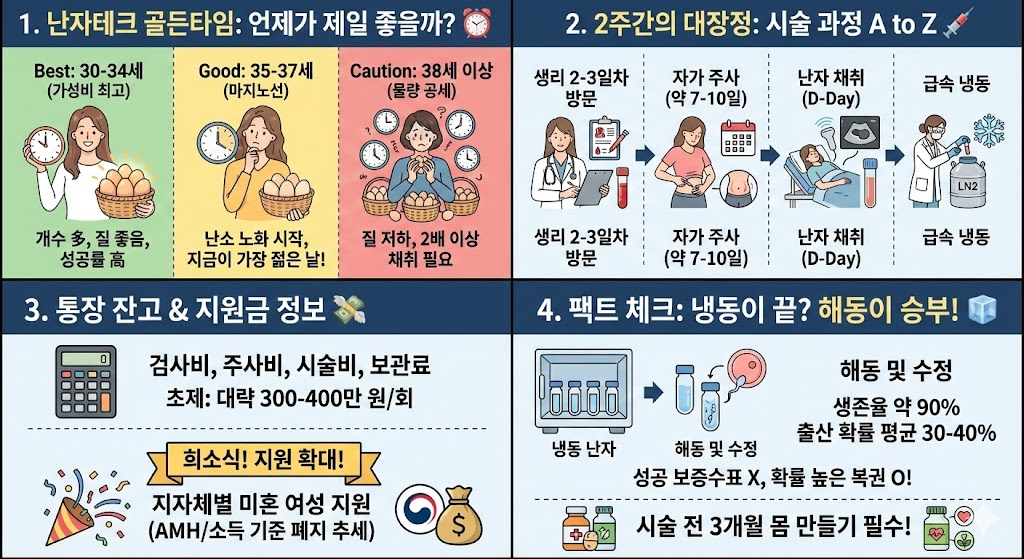 난자냉동 시술비용 및 지원금