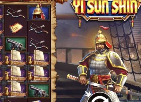 영국의 한 카지노 게임 전문 제작사가 온라인 슬롯머신 게임 '이순신'을 출시한 가운데, 서경덕 성신여대 교수는 게임 서비스를 즉각 중단하라고 요구했다. 사진은 온라인 슬롯머신 게임 이순신. [사진=서경덕 교수팀]