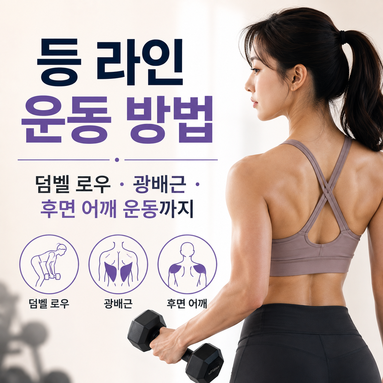 등 라인 운동 방법