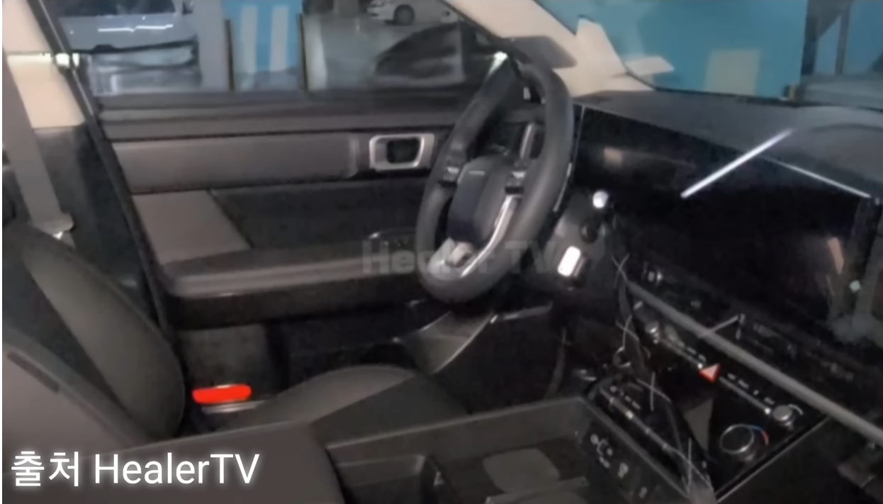 싼타페 풀체인지 실내 디자인