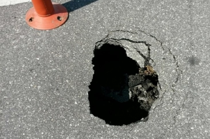 송파구 포트홀 휠 파손