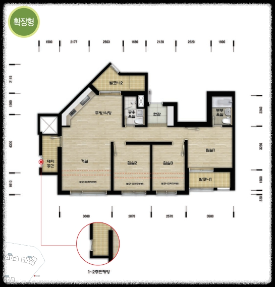 군포 10년 공공 임대 평면도_59.95I