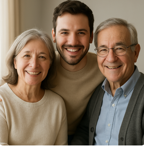 부모와 자녀의 가등 사진