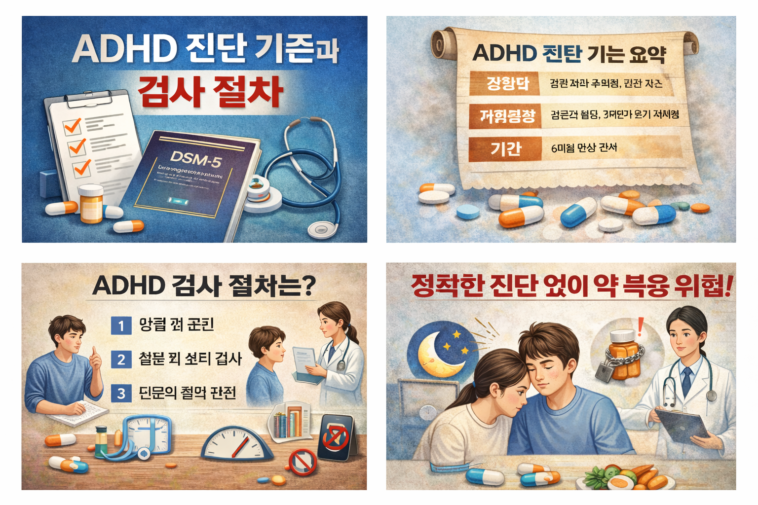 ADHD 치료제 성분 비교 (콘서타 vs 메디키넷)