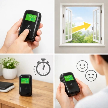 미세먼지측정기 사용법과 측정 방법 설명8