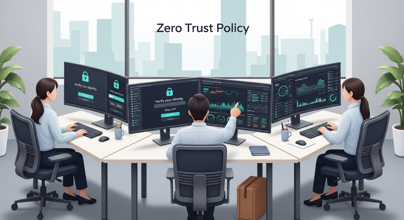 Korean IT security team implementing Zero Trust policy