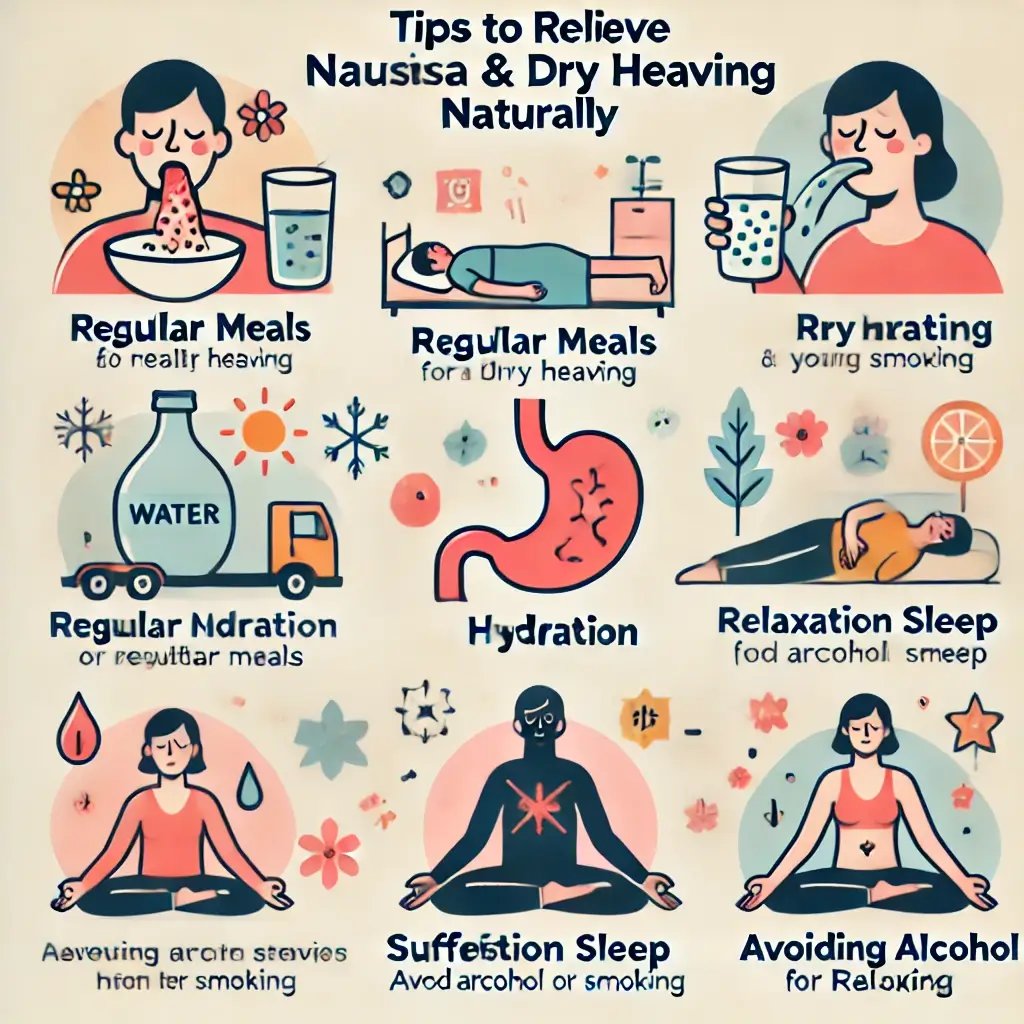 헛구역질을 완화 방법