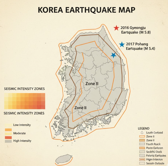 한반도 경주 지진 포항 지진 내진설계 등급