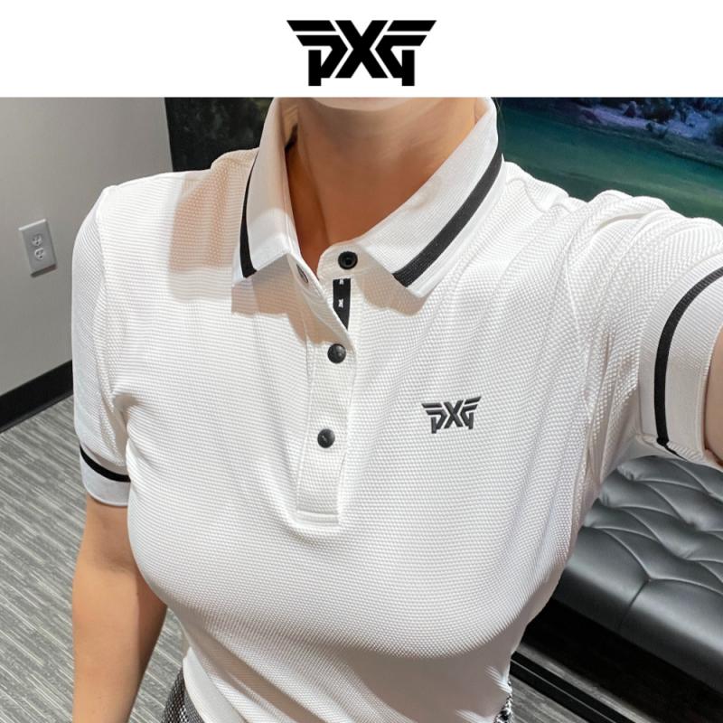 PXG골프웨어 여성 골프반팔티 Contrast Sleeve Polo