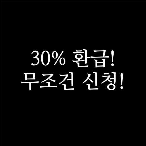월 15회 이상 이용 시 30% 환급..