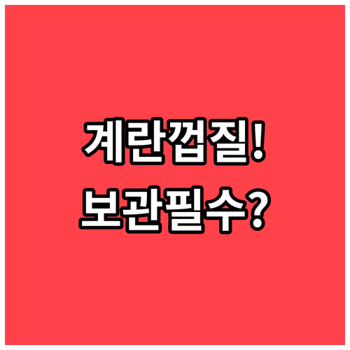 계란 껍질 그대로 보관해야 오래가는 ..