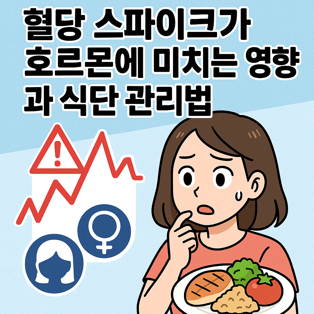 혈당 스파이크가 호르문에 미치는 영향과 식단 관리법 관련사진