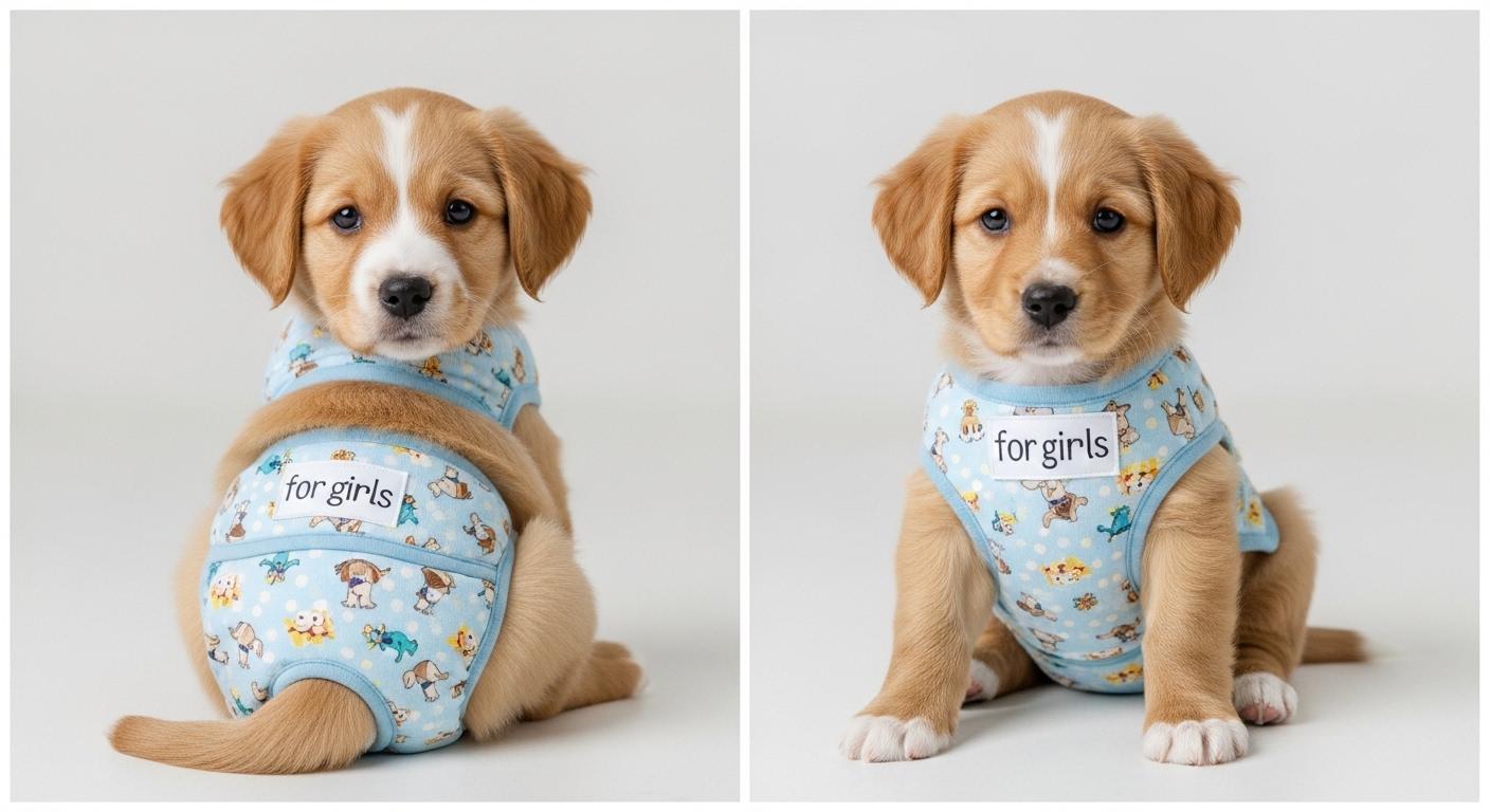 강아지 기저귀 여아