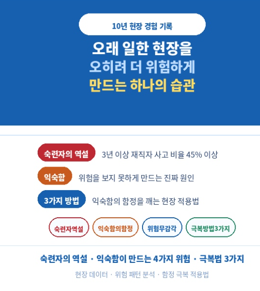 오래 일한 현장을 오히려 더 위험하게 만드는 하나의 습관