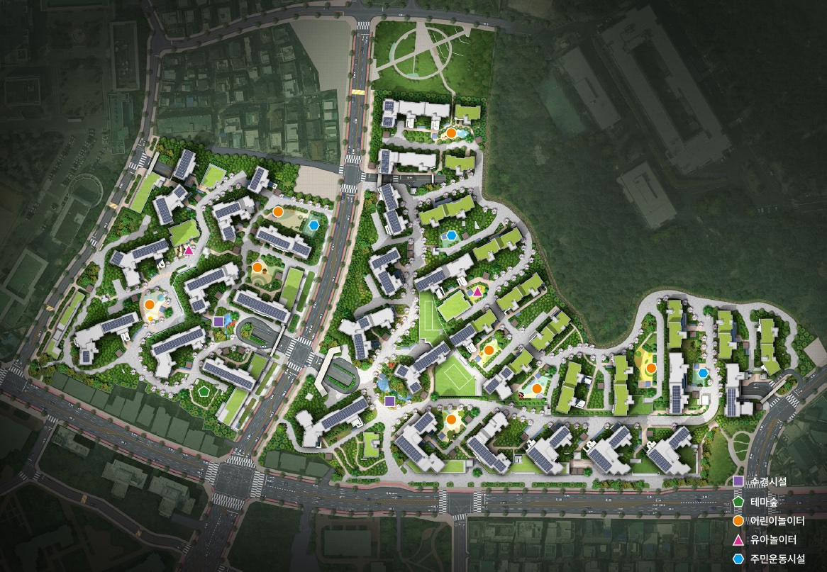 래미안 라그란데 동・호수 배치 조감도