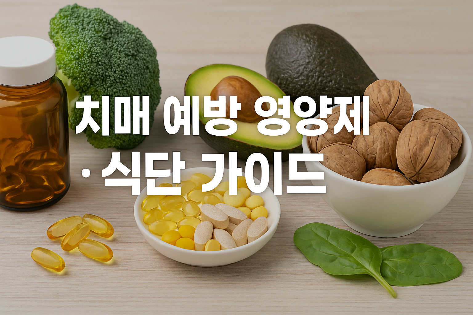 치매 예방 영양제 TOP5와 식단 가이드