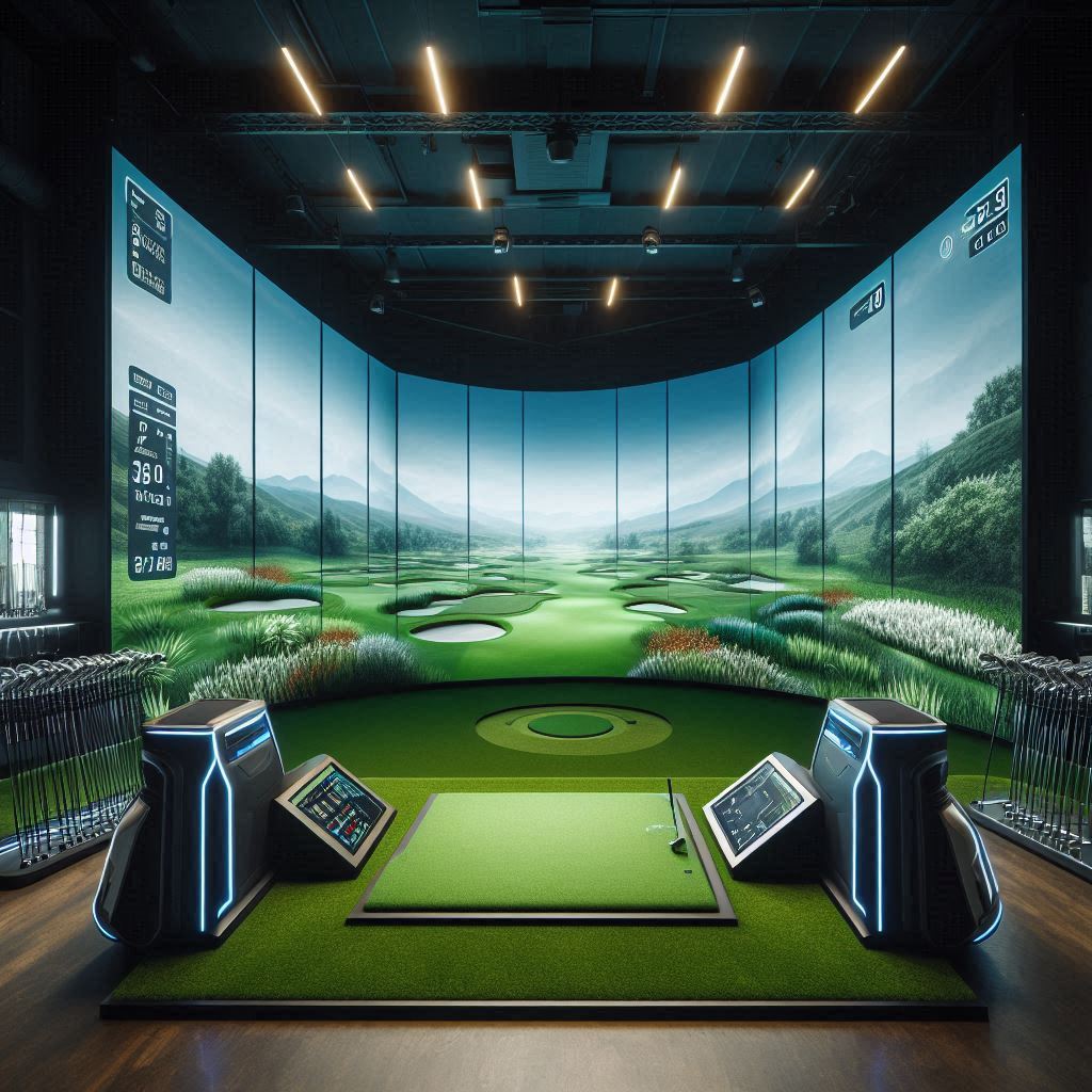 스크린골프장 배경