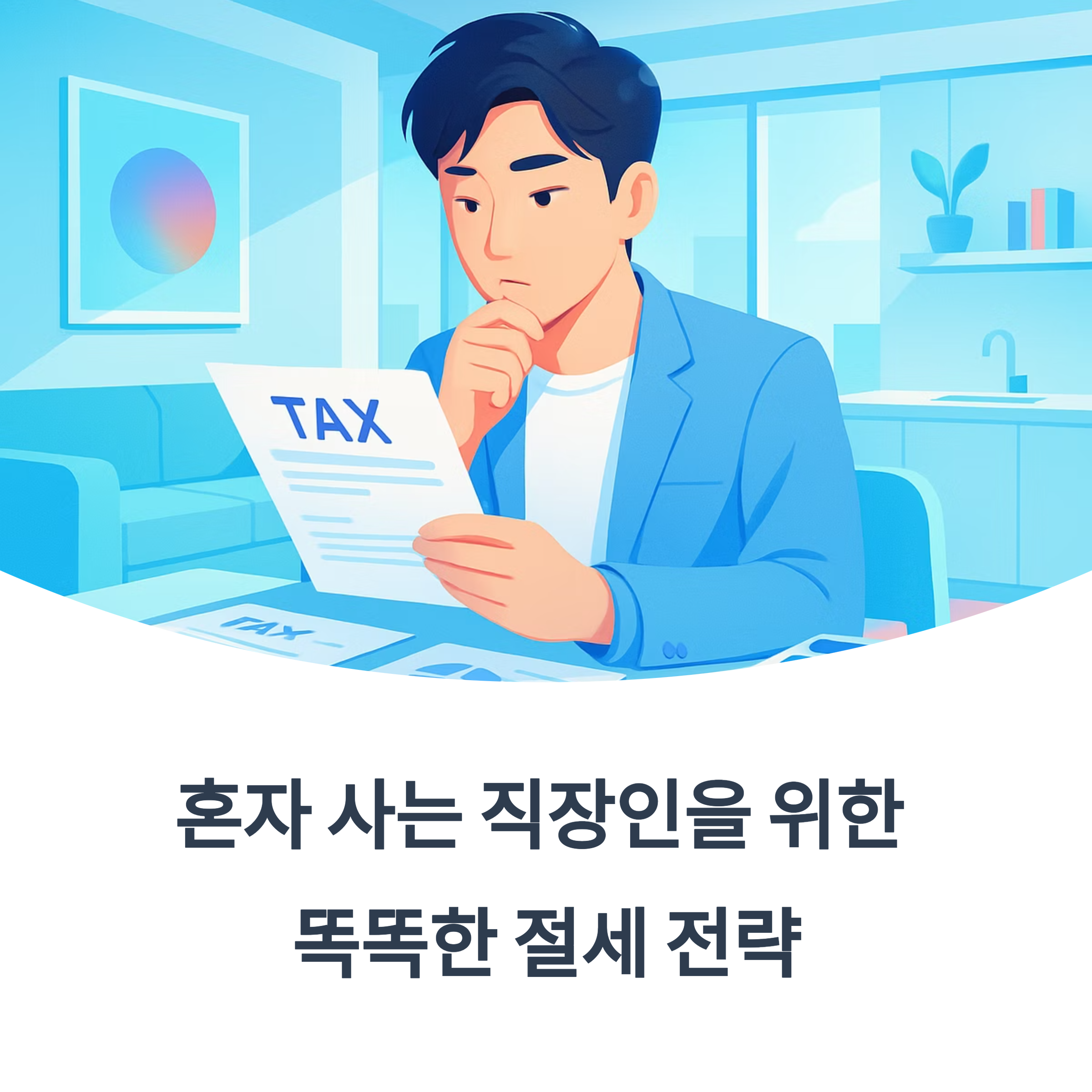 혼자 사는 직장인을 위한 똑똑한 절세 전략