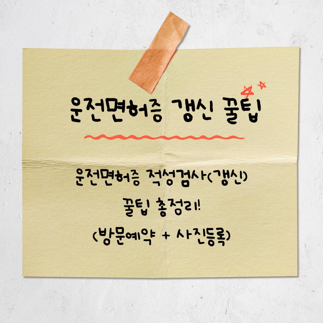 운전면허 적성검사 갱신 총정리｜모바일&middot;영문 발급까지 한 번에 끝내는 법