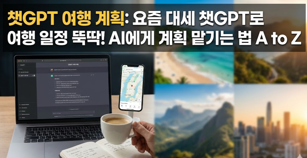 챗GPT 여행 계획: 요즘 대세 챗GPT로 여행 일정 뚝딱! AI에게 계획 맡기는 법 A to Z