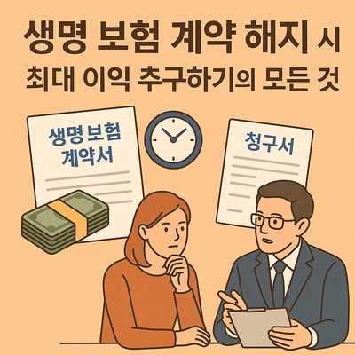 생명 보험 계약 해지 시 최대 이익 추구하기의 모든 것